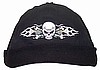 Flames Skull & Cross Bone, Skull Cap